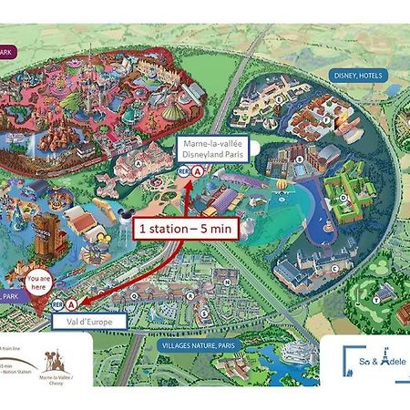 מונטבראן Studio Emotion 4P - Train Station 200M - Disneyland Paris 5 Min מראה חיצוני תמונה